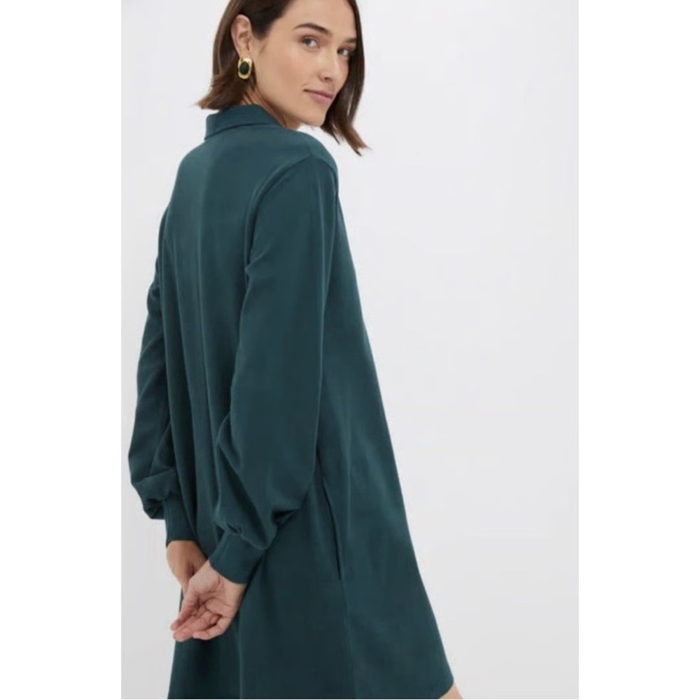 NWT Tuckernuck June Bug Pique Frances Polo Long Sleeve Shirt Dress Women's XL - Picture 3 of 12